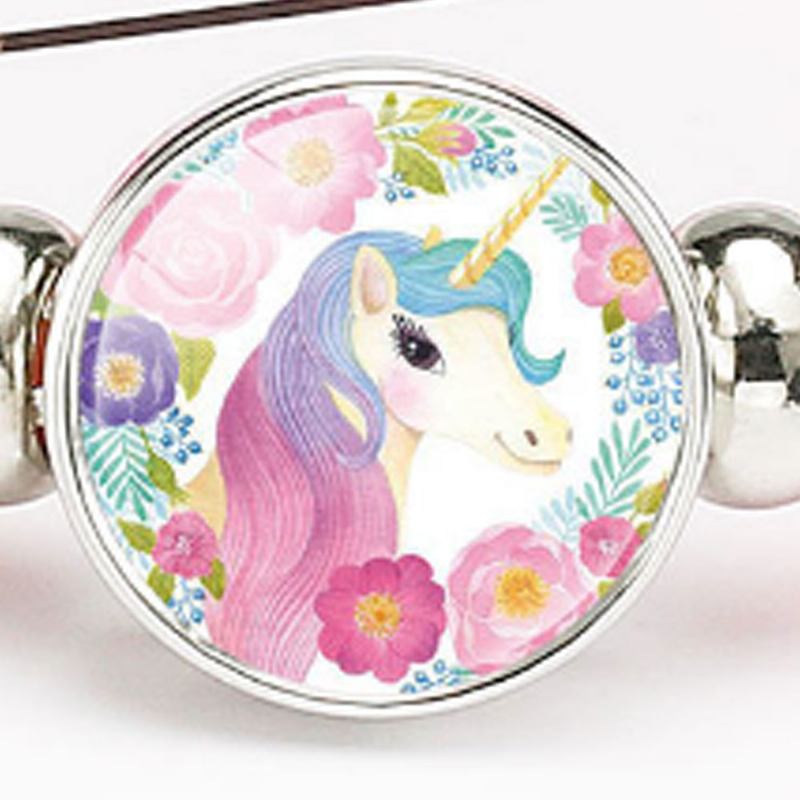 Υπέροχο Βραχιόλι Unicorn Για Παιδιά Δημιουργικό Αξεσουάρ Κινουμένων Σχεδίων Μόδας Πολύχρωμες Χάντρες Δώρο Γενεθλίων Κοσμήματα