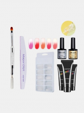 5 Τμχ Σετ Τζελ Αλλαγής Θερμοκρασίας Led Clear Uv Gel Varnish Nail Polish Kit Nails Extensions Gel
