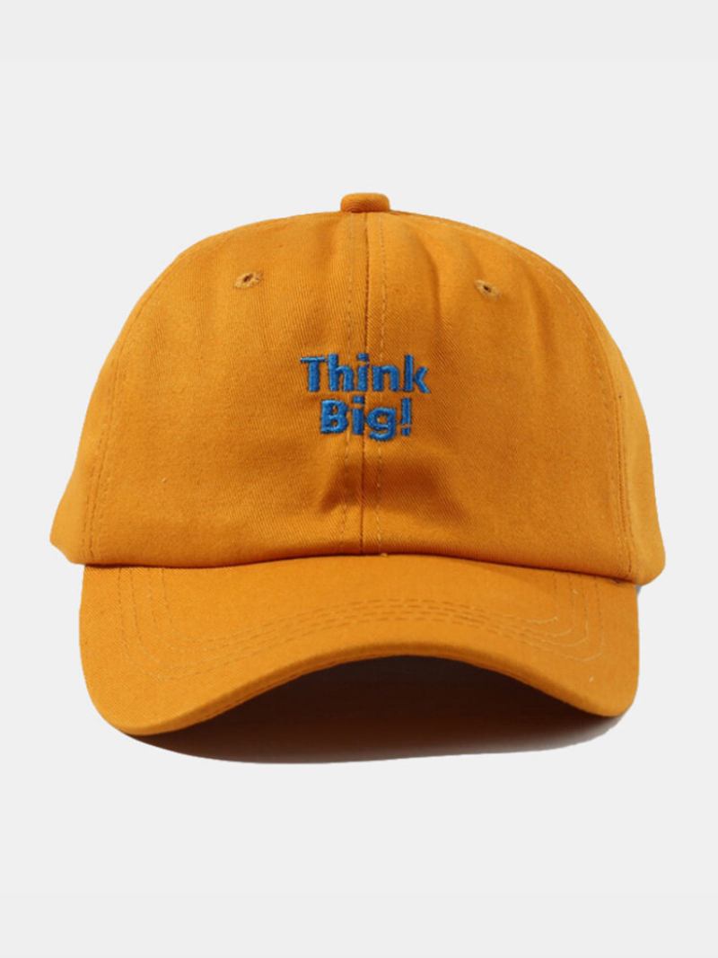 Unisex Βαμβακερό Κέντημα Γράμμα Casual Outdoor Sunshade Μπέιζμπολ Καπέλο