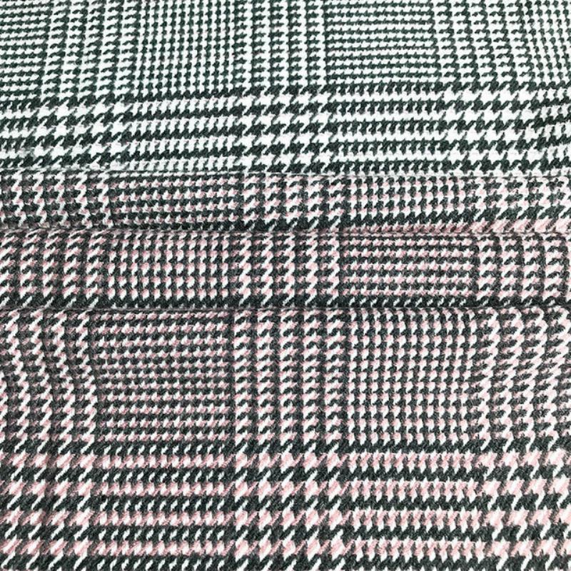 Νέο Κασμίρ Gradient Houndstooth Κασκόλ Γυναικείο Ακρυλικό Σάλι Γιακά Με Φούντα