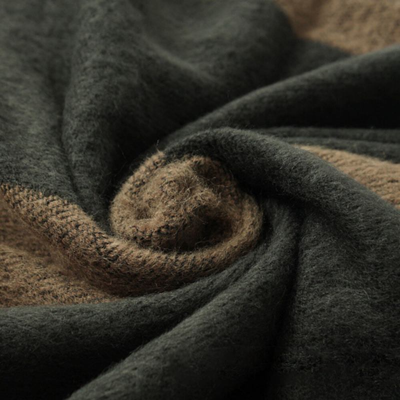 Χοντρό Βελούδινο Με Κρόσσια Μοτίβο Γάτας Casual Shawl Party Κασκόλ