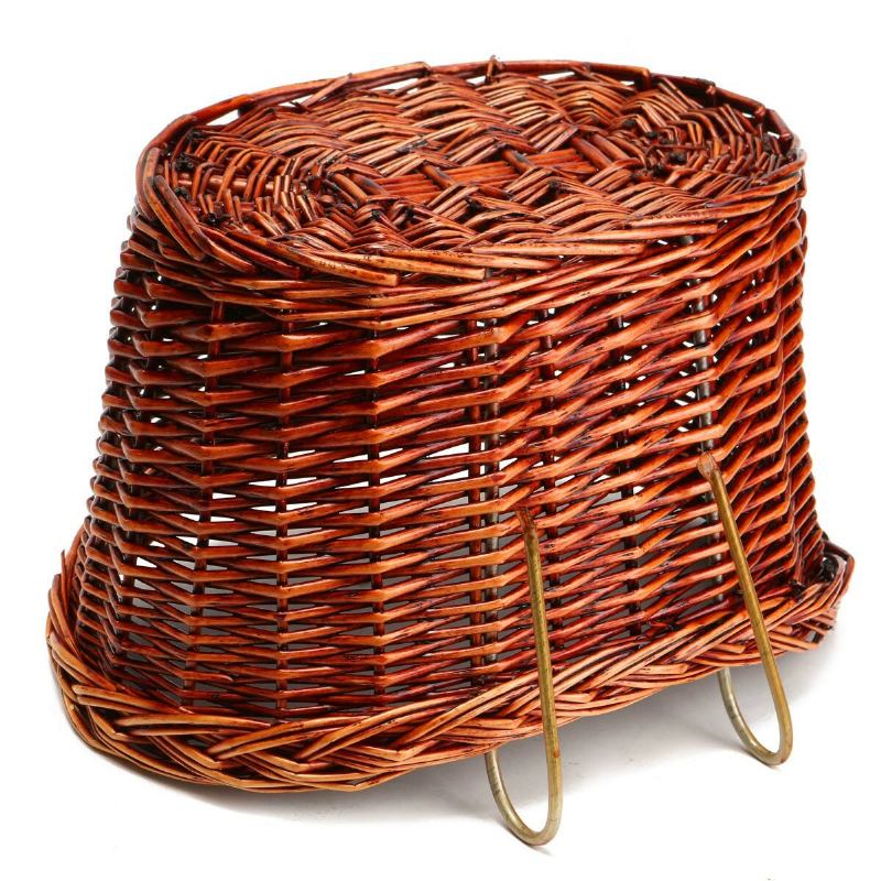 Ειδυλλιακό Καλάθι Ποδηλάτου Rattan Χωρίς Κάλυμμα Ψάθινο Εμπρός Κρεμαστό Εξωτερικό Ποδηλάτων Βουνού