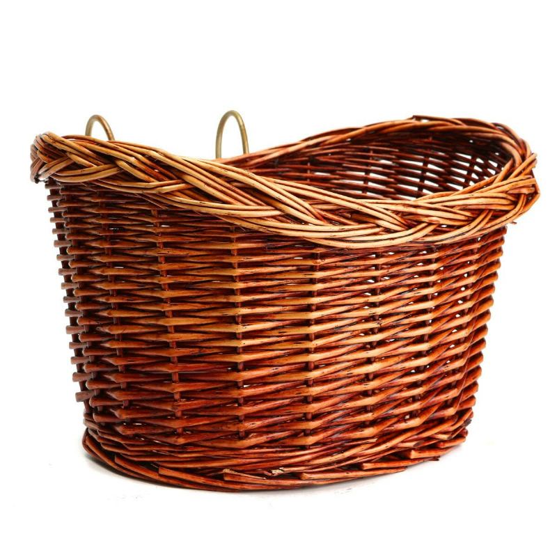 Ειδυλλιακό Καλάθι Ποδηλάτου Rattan Χωρίς Κάλυμμα Ψάθινο Εμπρός Κρεμαστό Εξωτερικό Ποδηλάτων Βουνού