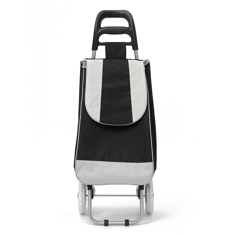 Ipree® Oxford Large Shopping Trolley Bag On Wheels Push Tote Πτυσσόμενες Αποσκευές Παντοπωλείου