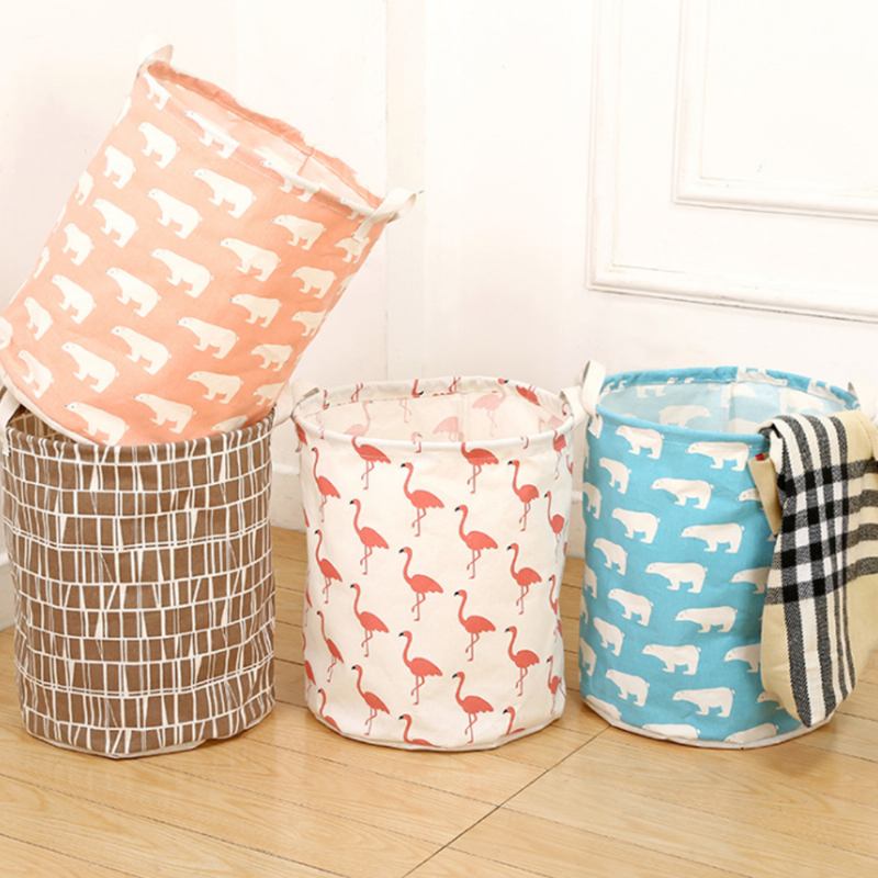 Laundry Organizer Βαμβακερά Και Λευκά Ρούχα Που Πλένονται Ή Καλάθι Αποθήκευσης Παιχνιδιών Δοχείο Αδιάβροχο Μεγάλου Μεγέθους Κουβάς Ρούχων