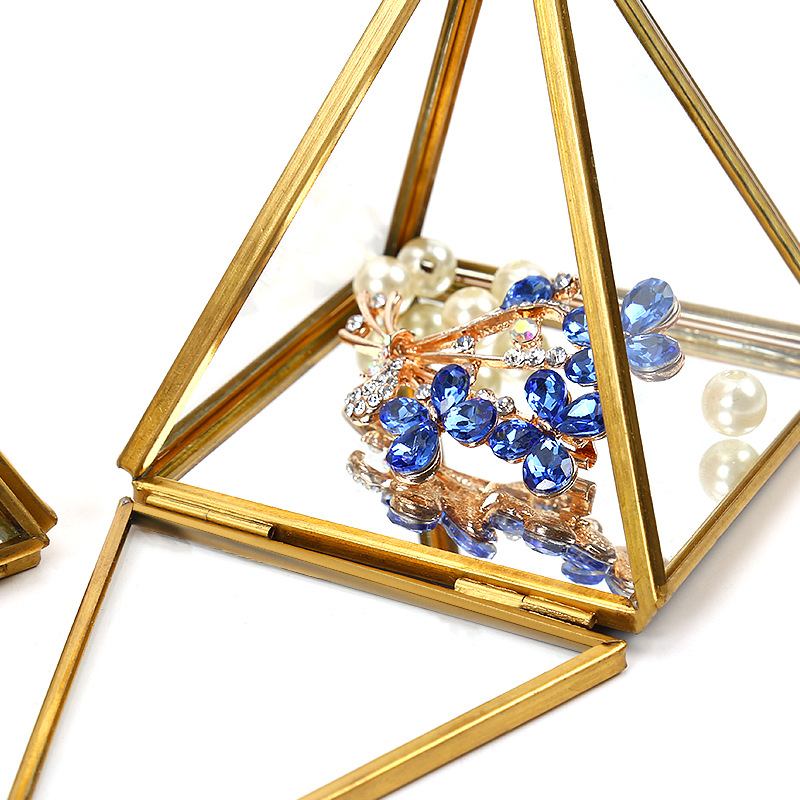 Local Tyrant Gold Diamond Glass Διακόσμηση Flower Room Ppen Door Closed High-end Box Display Box Eternal Box