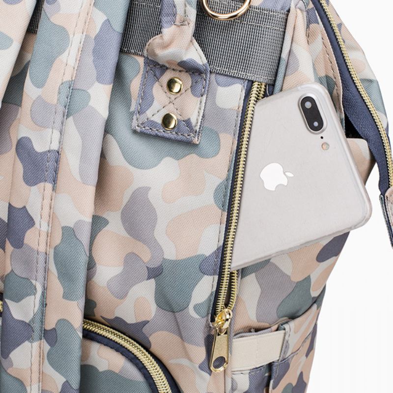 Μοτίβο Παραλλαγής Baby Diaper Nappy Backpack Μεγάλης Χωρητικότητας Αδιάβροχη Πάνα Mother Organizer