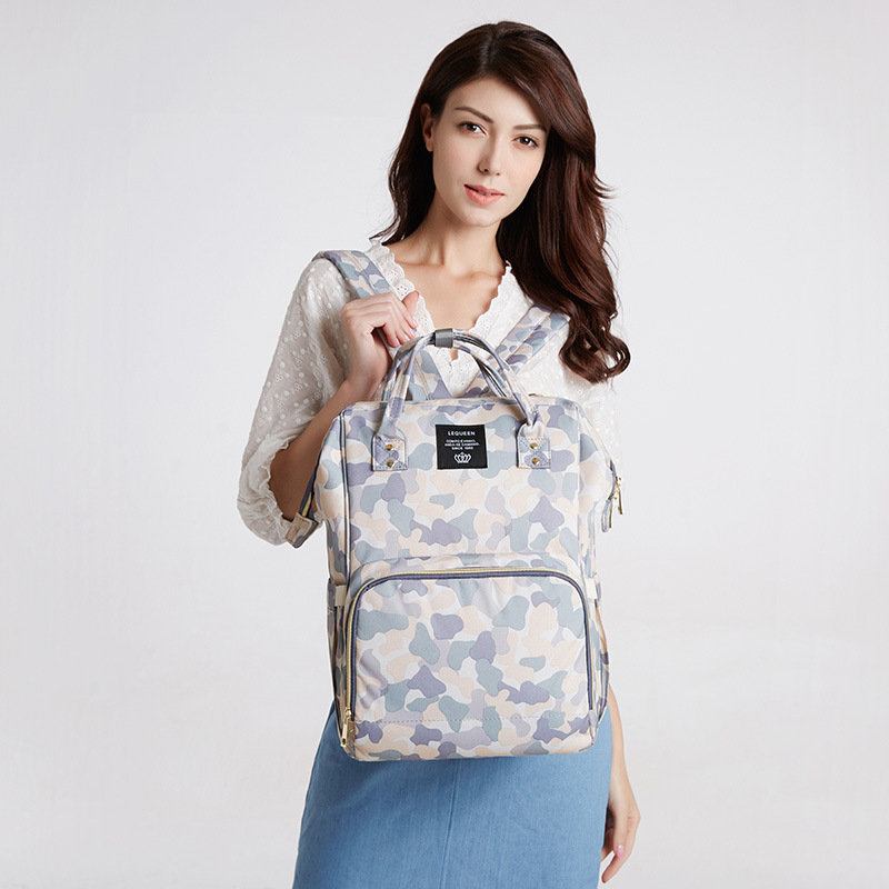 Μοτίβο Παραλλαγής Baby Diaper Nappy Backpack Μεγάλης Χωρητικότητας Αδιάβροχη Πάνα Mother Organizer