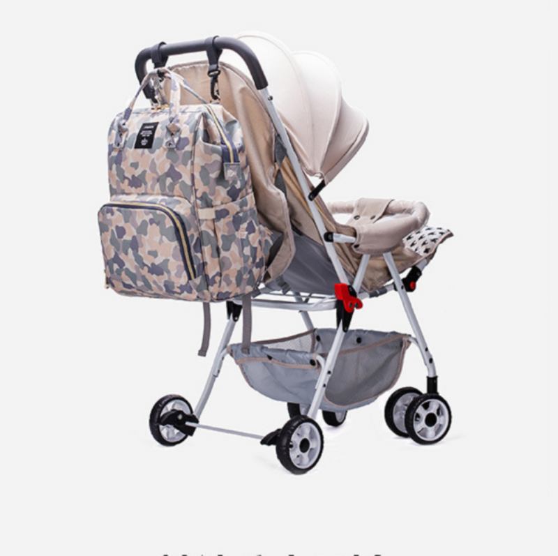 Μοτίβο Παραλλαγής Baby Diaper Nappy Backpack Μεγάλης Χωρητικότητας Αδιάβροχη Πάνα Mother Organizer