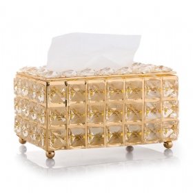 Rhinestone Tissue Box Χαρτί Ράφι Τραπεζιού Γραφείου Αξεσουάρ Θήκη Προσώπου Δίσκος Χαρτοπετσέτας Για Αυτοκίνητο Ξενοδοχείου Σπιτιού