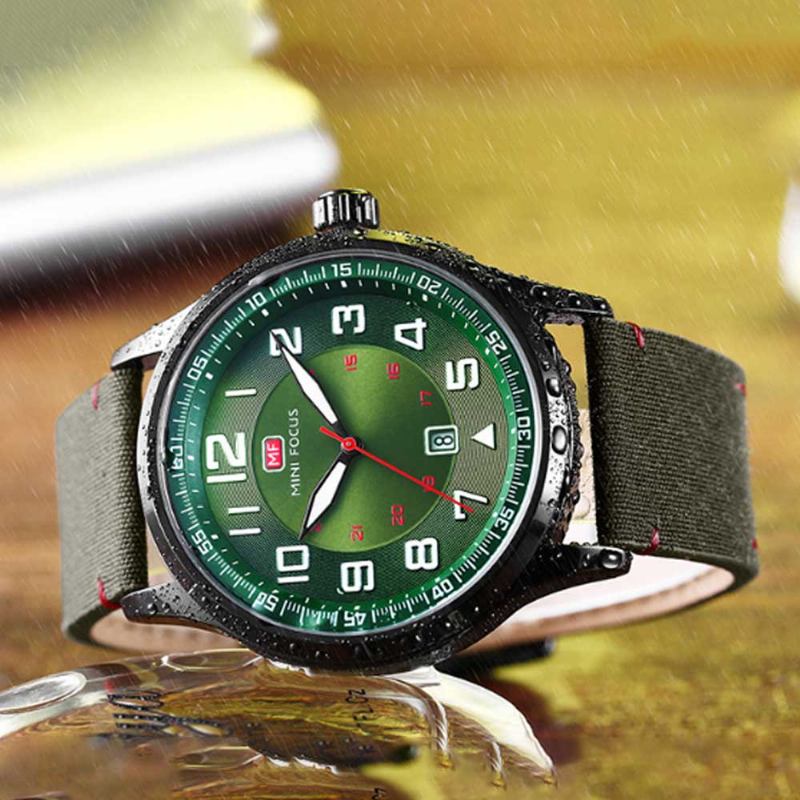 Ανδρικό Ρολόι Fashion Japanese Movement Calendar Φωτεινό Αδιάβροχο Exquisite Nylon Strap Sport Χειρός