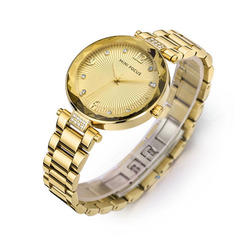 Γυναικείο Ρολόι Με Διαμάντια Εισαγόμενο Quartz Movement Για Επαγγελματικά Ευαίσθητα Ρολόγια Κρυστάλλινου Φακού Ανθεκτικά Στη Φθορά