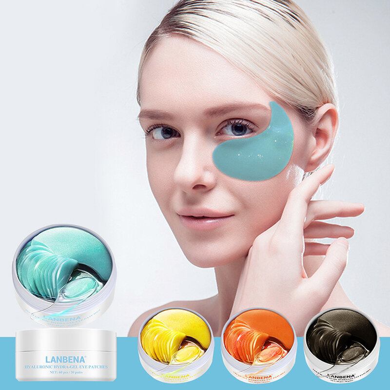 Hyaluronic Hydra-gel Eye Patches Φωτίζει Την Επιδερμίδα Εξασθενίζουν Τις Λεπτές Γραμμές Μάσκα Ματιών Με Κύκλο Σκούρων