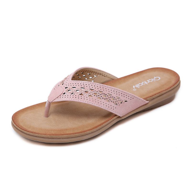 Παντόφλες Παραλίας Σαγιονάρες Holiday Με Κλιπ Rhinestone