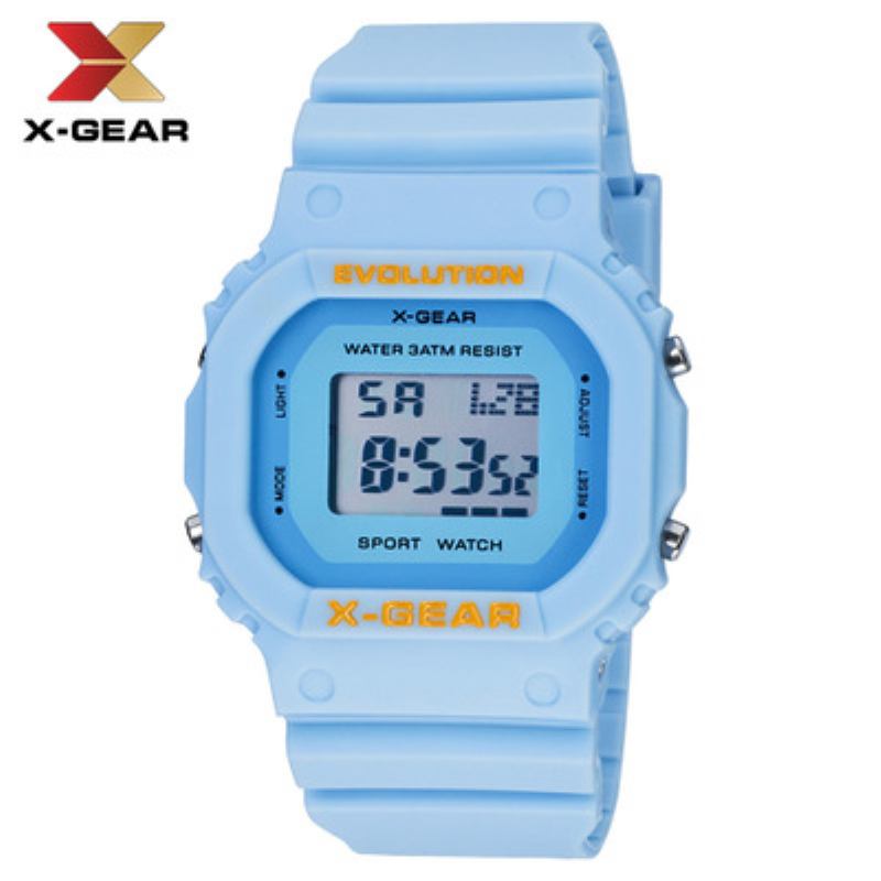 X-gear 3atm Professional Αδιάβροχο Αθλητικό Ρολόι Εξωτερικού Χώρου Square Simple Digital Electronic Watch Moq 20pcs