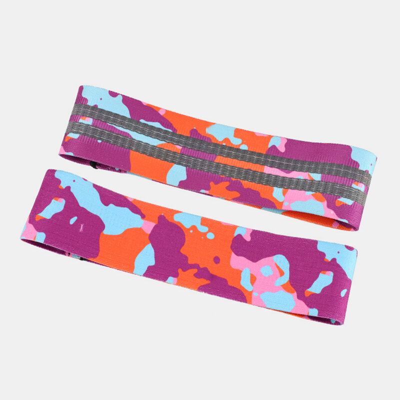 Yoga Resistance Band Pilates Rally Ring Camouflage Αντιολισθητικό Ελαστικό Push Hip Fitness Σχοινί