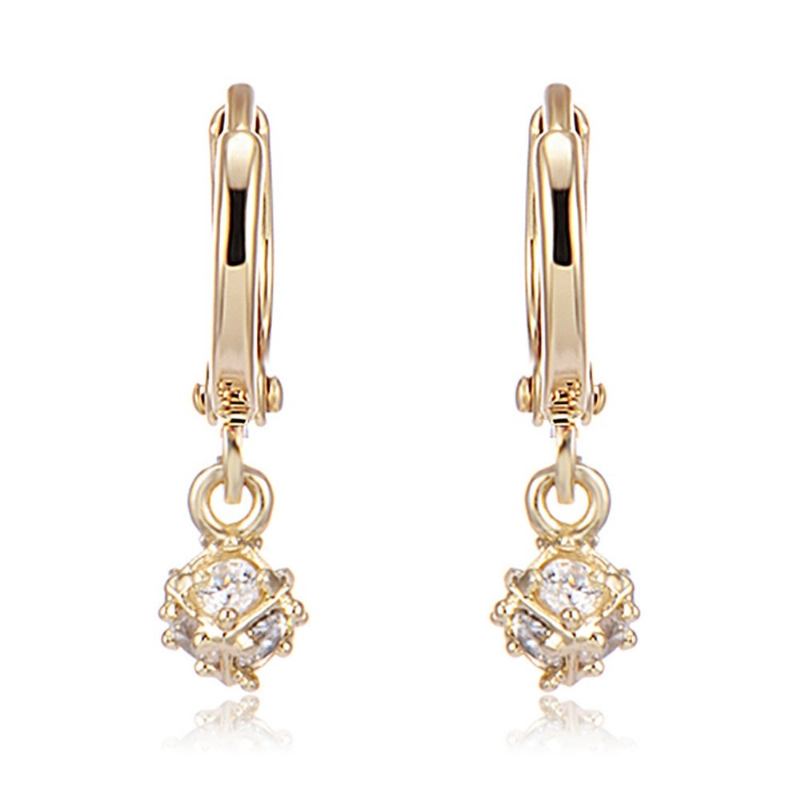 Fashion Ear Drop Σκουλαρίκια Επιχρυσωμένα Ακανόνιστη Μπάλα Γοητείας Κομψά Κοσμήματα Για Γυναίκες