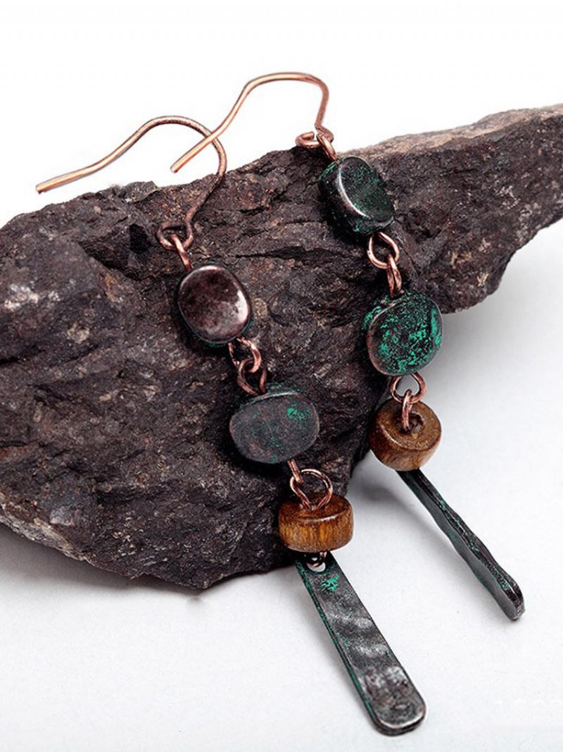 Κρεμαστά Σκουλαρίκια Bohemian Beaded Long Retro Alloy Για Γυναίκες
