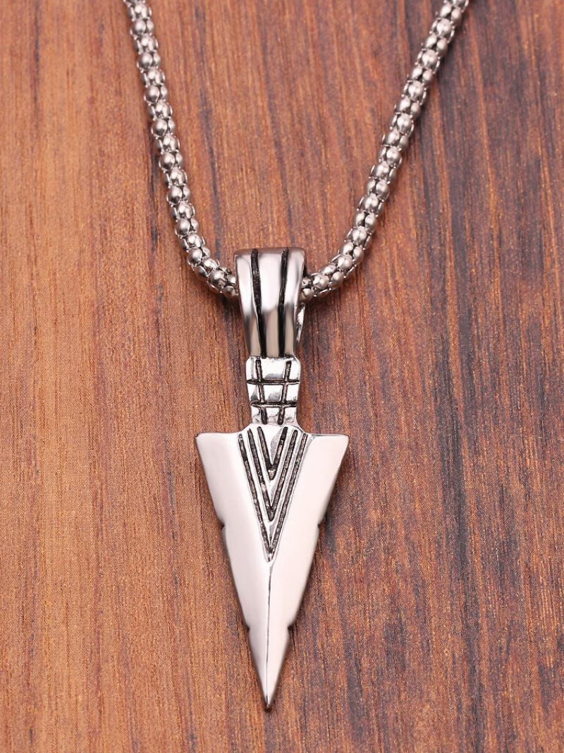 Δώρο Κοσμήματος Vintage Triangle Arrow Ανδρικό Μακρύ Κολιέ