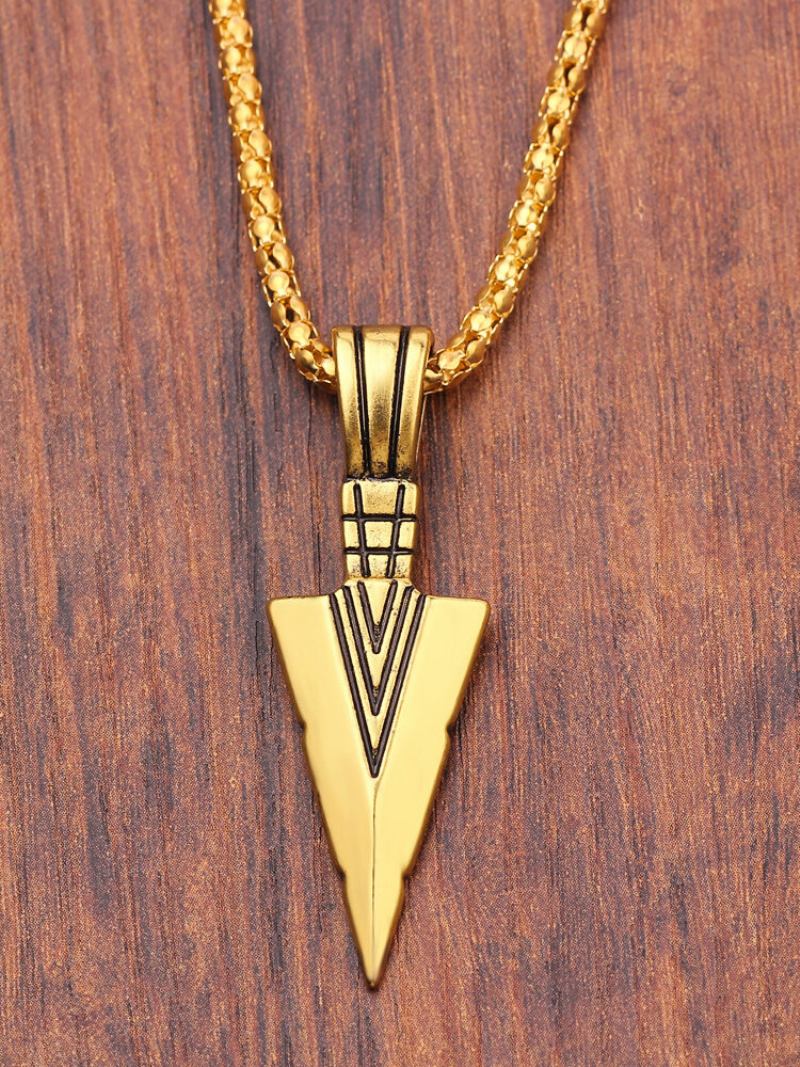 Δώρο Κοσμήματος Vintage Triangle Arrow Ανδρικό Μακρύ Κολιέ