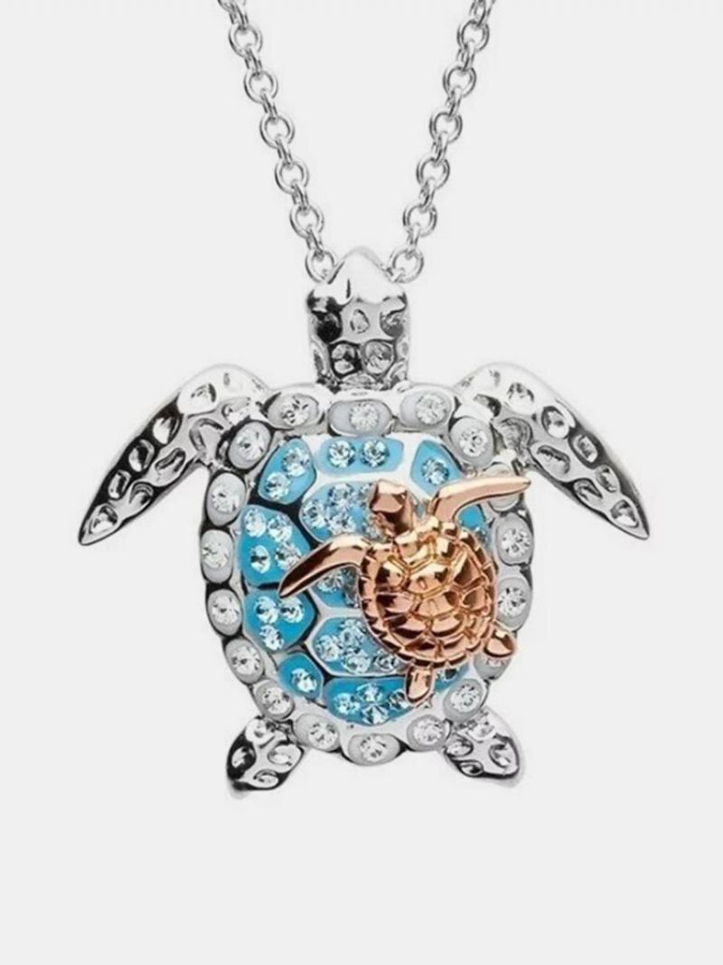 Κολιέ Πολυτελείας Από Κράμα Διαμαντιών Ocean Turtle