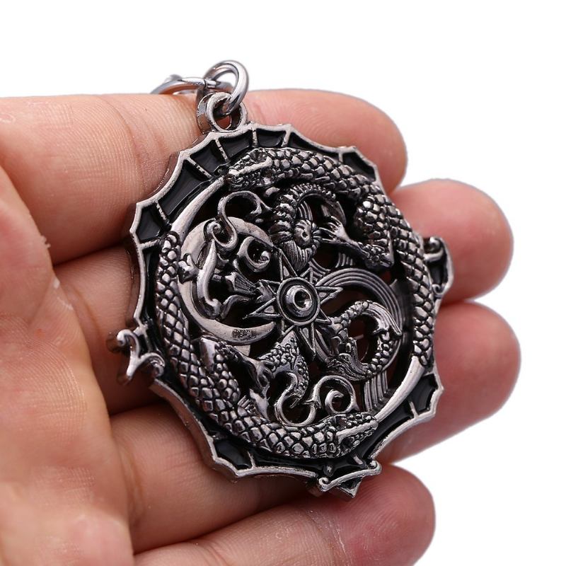 Μόδα Unisex Κρεμαστό Κολιέ Ακανόνιστο Dragon Totem Κέρι Σχοινί Γούρι Για Γυναίκες Άνδρες