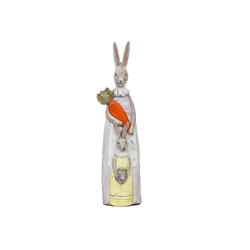 Ρητίνη Rabbit Crafts Στολίδια Δώρα Για Τα Γενέθλια Του Πάσχα Ποιμενική Ζωγραφισμένη Στο Χέρι Κουνέλι Διακόσμηση
