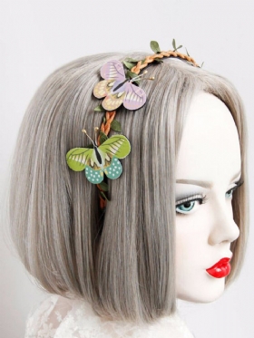 Κοσμήματα Cosplay Vintage Headband Retro Forest Butterfly Tree Vine Jewelry