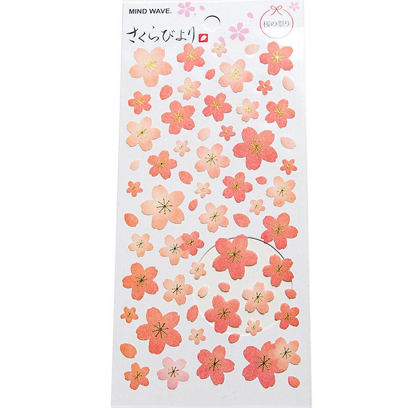 Romantic Cherry Blossoms Diy Stickers Διακοσμητικά Scrapbooking Diary Album Stick Label Decor Craft