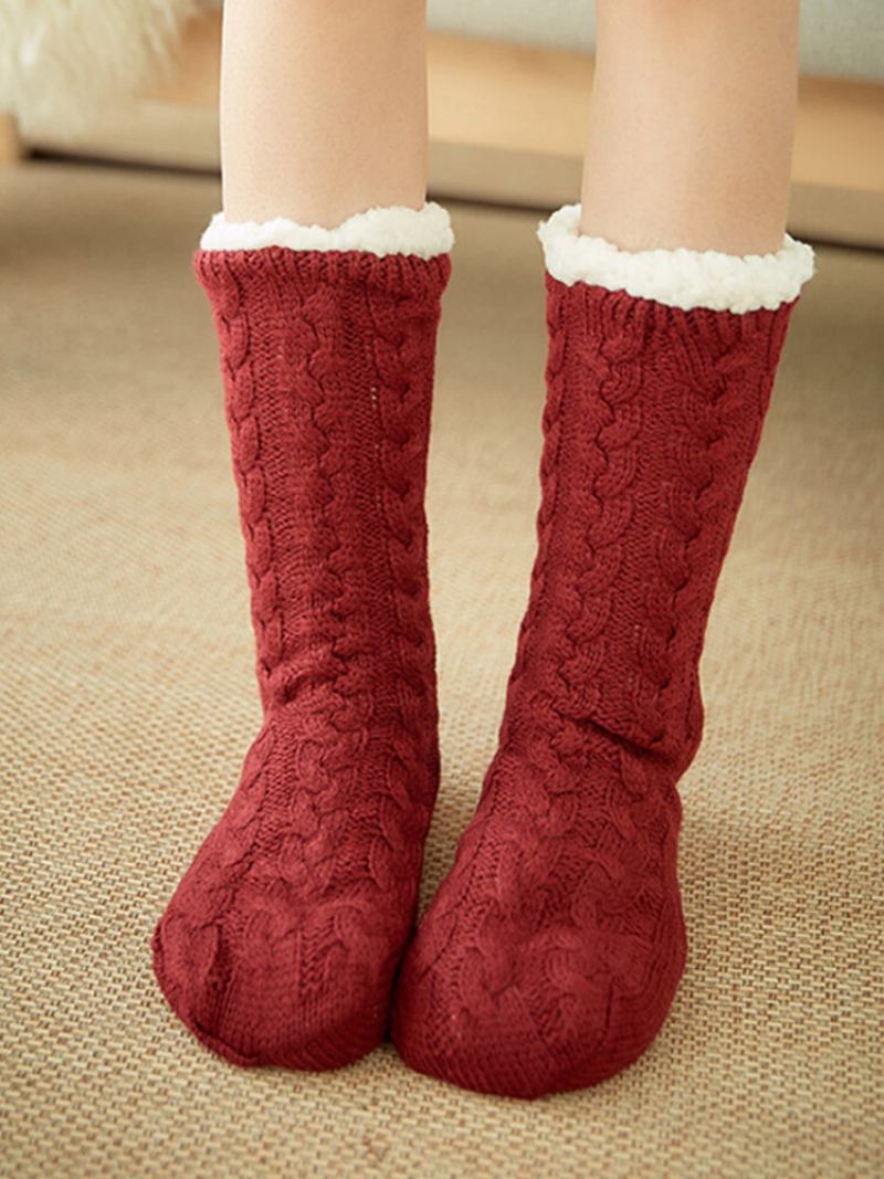 Γυναικεία Κάλτσα Χαλί Για Το Σπίτι Keep Warm Plus Βελούδινη Μαλακή Δαπέδου Εσωτερικού Χώρου