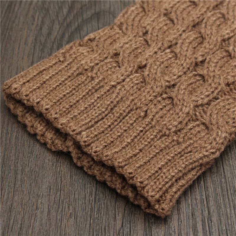 Γυναικείες Knitted Thigh Leg Warmers Socks Κοντές Κάλτσες Για Μπότες Χειμώνα