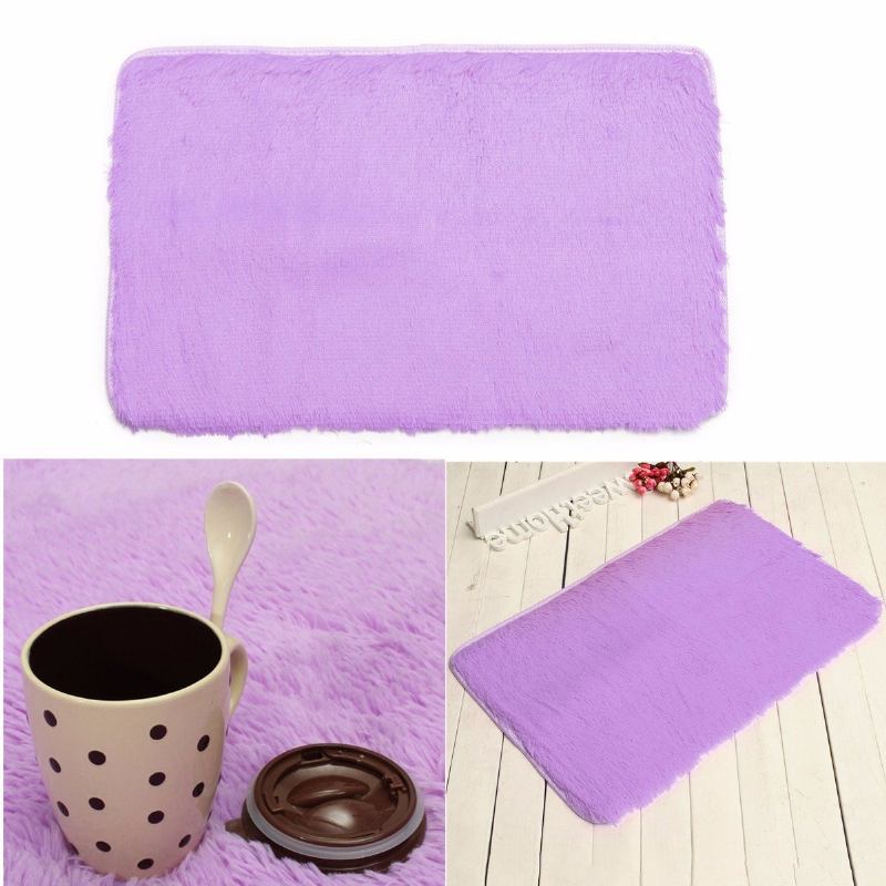 80x50cm Absrobent Shaggy Χαλί Σπίτι Αντιολισθητικό Υπνοδωμάτιο Μαλακό Ματ