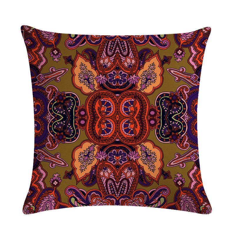 Bohemian Μαξιλαροθήκη Creative Printed Λινό Κάλυμμα Μαξιλαριού Από Βαμβακερό Ύφασμα Διακοσμητικό Καναπέ Σπιτιού