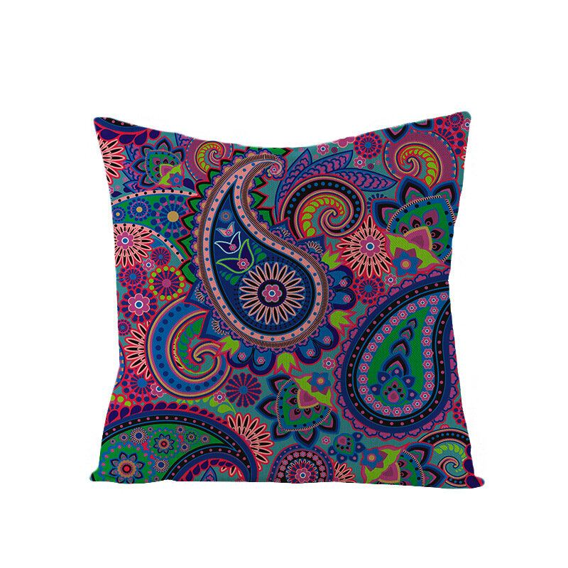 Bohemian Mandala Folk Geometrical Style Len Throw Μαξιλαροθήκες Για Καναπέ Σπιτιού Art Decor Κάλυμμα Μαξιλαριού
