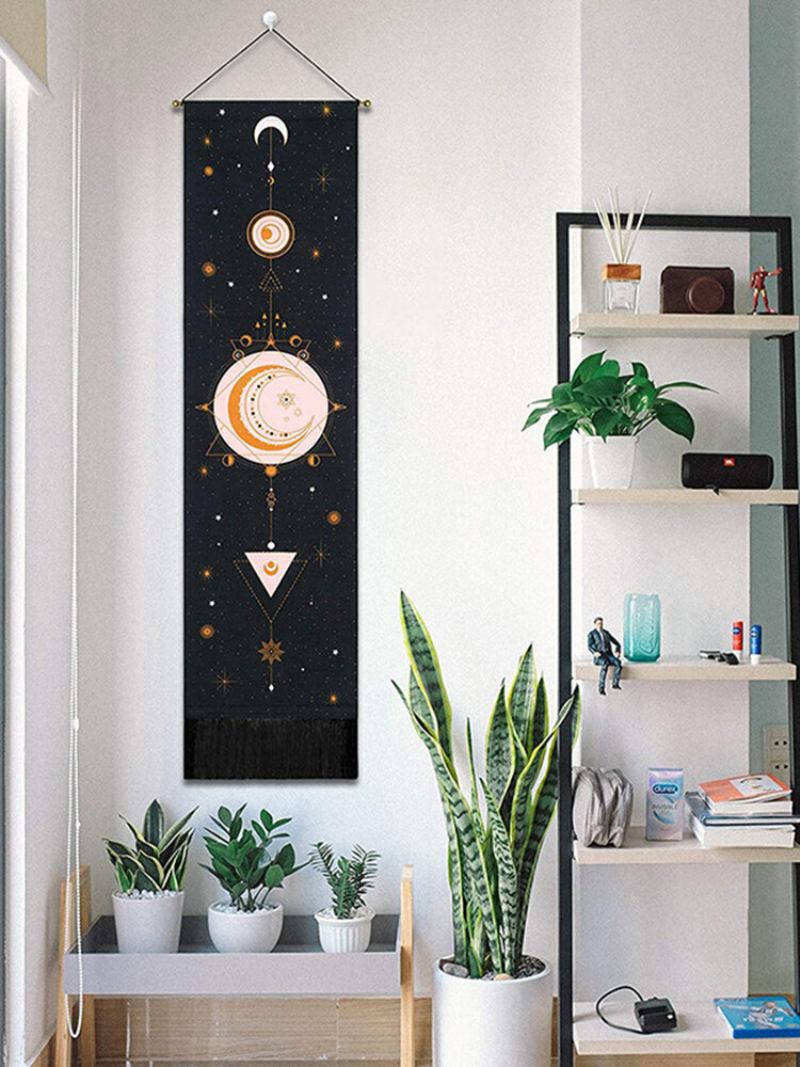 Bohemian Tapestry Moon Phase Pattern Art Διακόσμηση Σπιτιού Σαλόνι Υπνοδωματίου