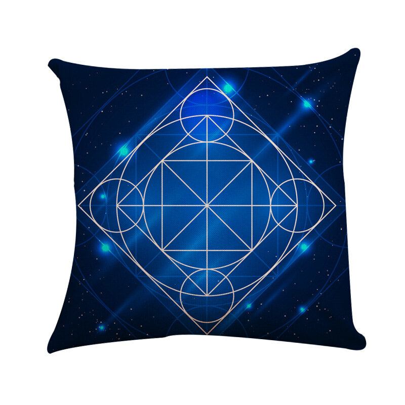 Bohemian Tarot Mandala Abstract Style Throw Θήκη Μαξιλαριού Λινό Βαμβακερό Κάλυμμα Καναπέ Γραφείου Σπιτιού