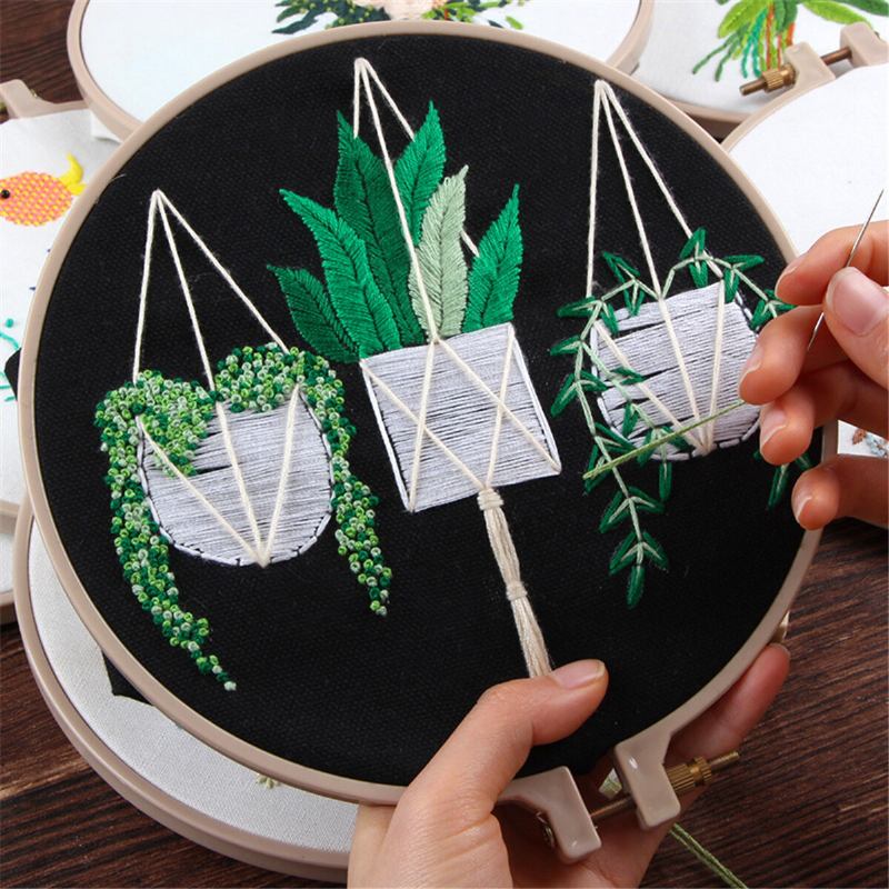 Circle Diy Kitbroidery Kit Χειροποίητο Σετ Σταυροβελονιά Για Αρχάριους Ραπτοτεχνία