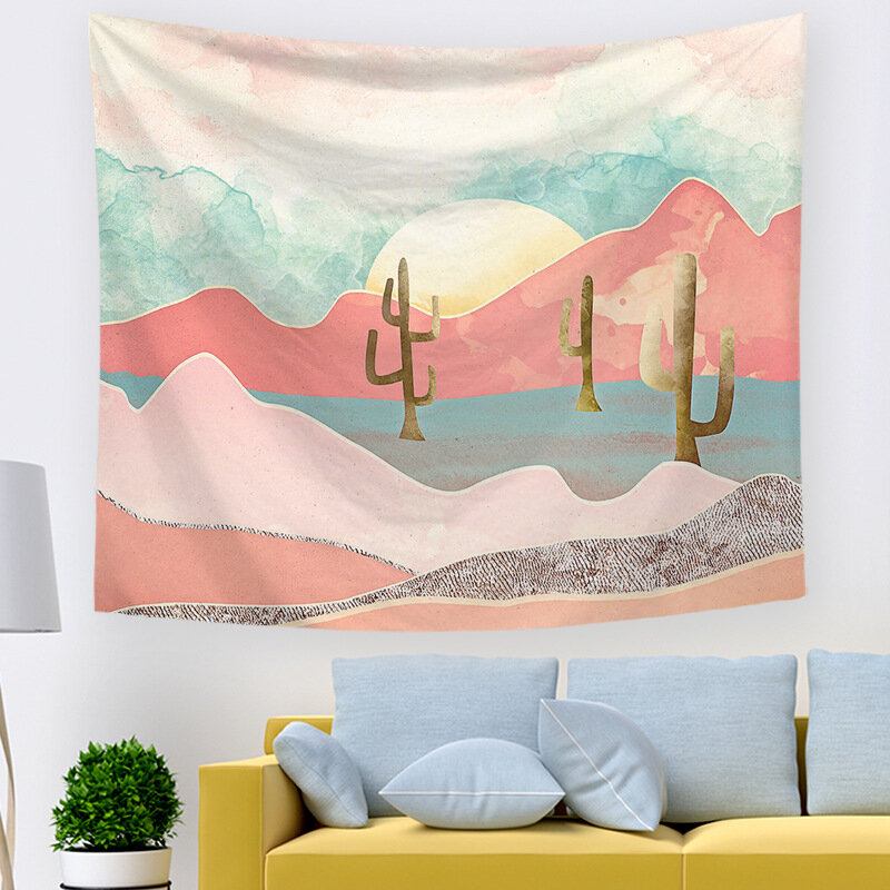 Ins Style Oil Printing Sunset Landscape Ταπετσαρίες Σπιτιού Υπνοδωμάτιο Σαλόνι Τοίχου Διακόσμηση Τέχνης