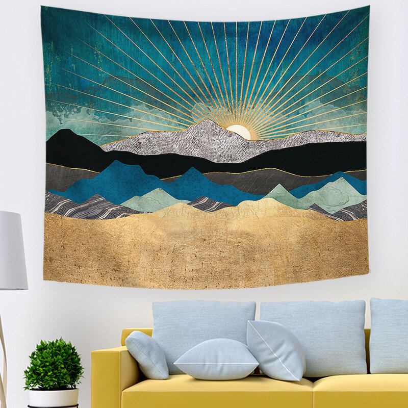 Ins Style Oil Printing Sunset Landscape Ταπετσαρίες Σπιτιού Υπνοδωμάτιο Σαλόνι Τοίχου Διακόσμηση Τέχνης