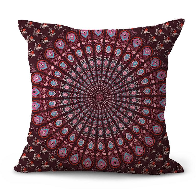 Κάλυμμα Μαξιλαριού Mandala Polyester Bohemian Γεωμετρική Θήκη Ελέφαντα Διακοσμητική Για Το Σπίτι
