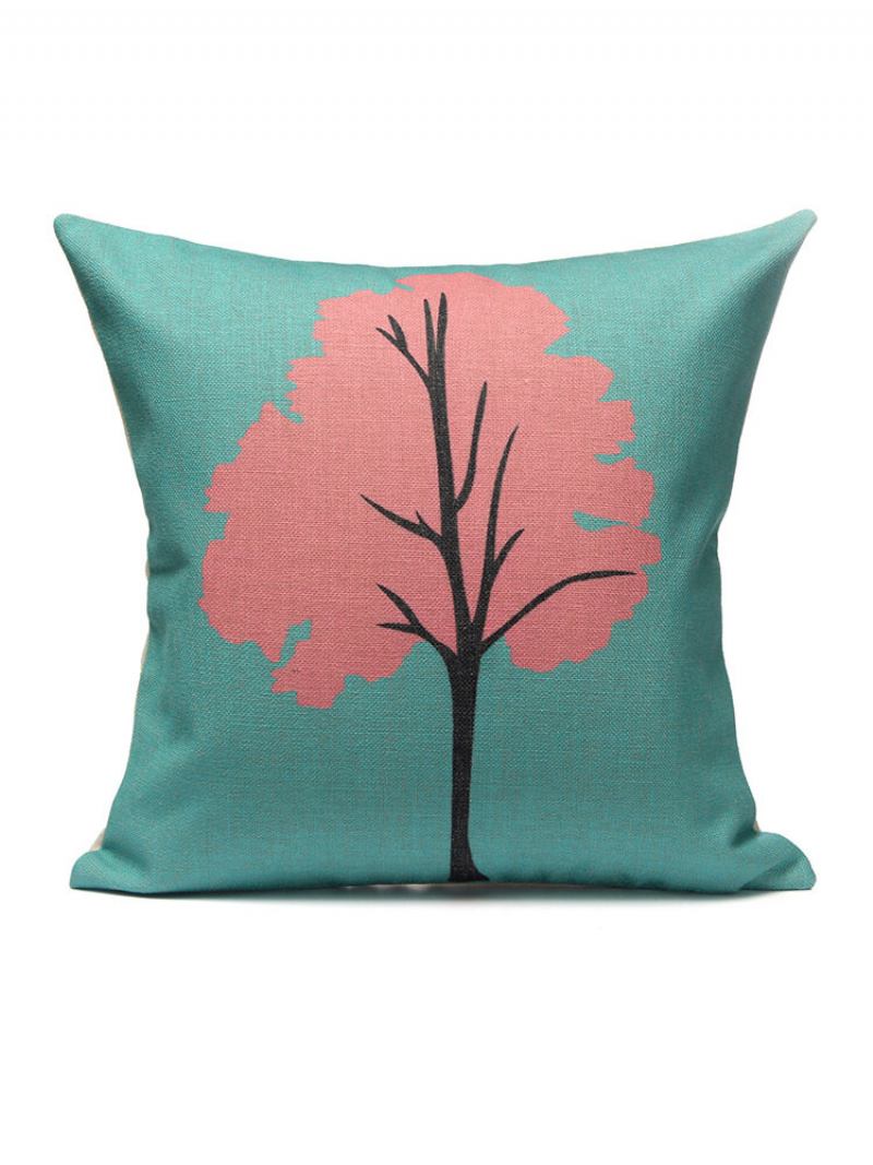 Κλαδιά 45*45cm Thick Forest Birds Βαμβακερό Μαξιλαροθήκη Πεταλούδα Κάλυμμα