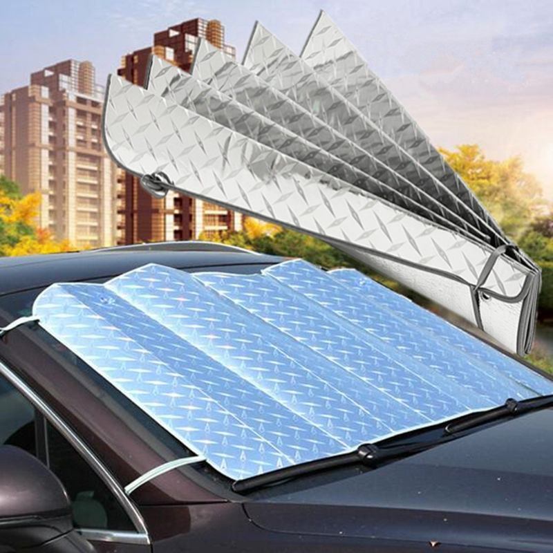Μπροστινό Παράθυρο Παρμπρίζ Αυτοκινήτου Uv Laser Sun Shade Block Screen 150cmx80cm Πτυσσόμενη