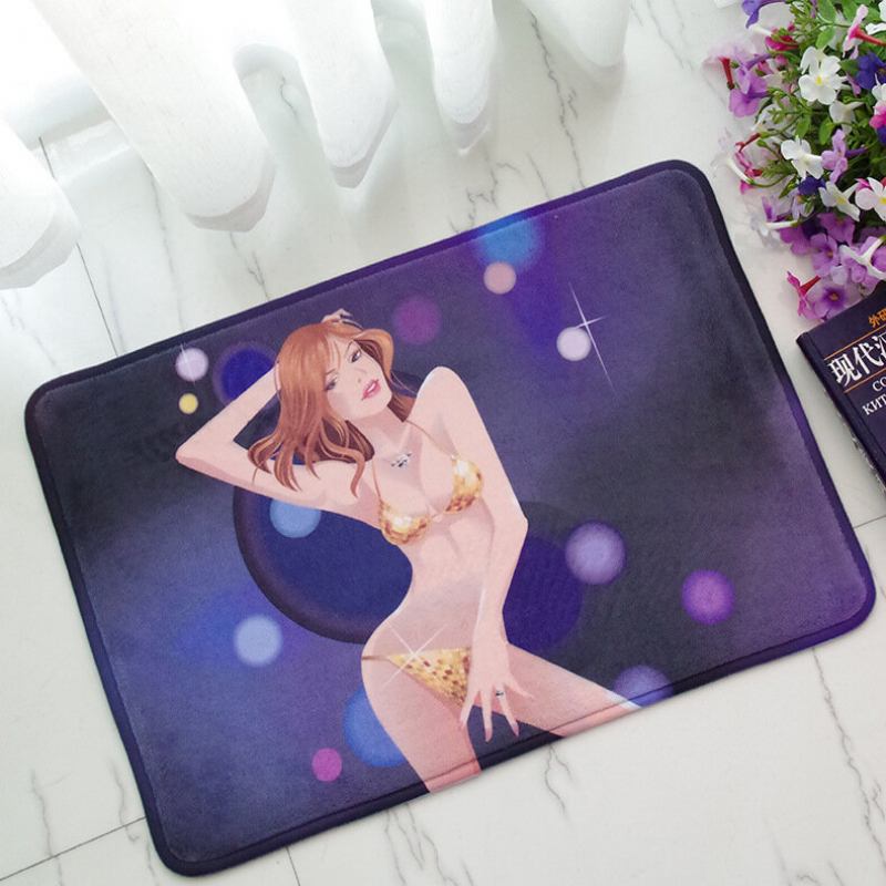Πύκνωση Coral Velvet Memory Foam Χαλιά Αντιολισθητικό Χαλάκι Τουαλέτας Μπάνιου Μαλακό Μοκέτα