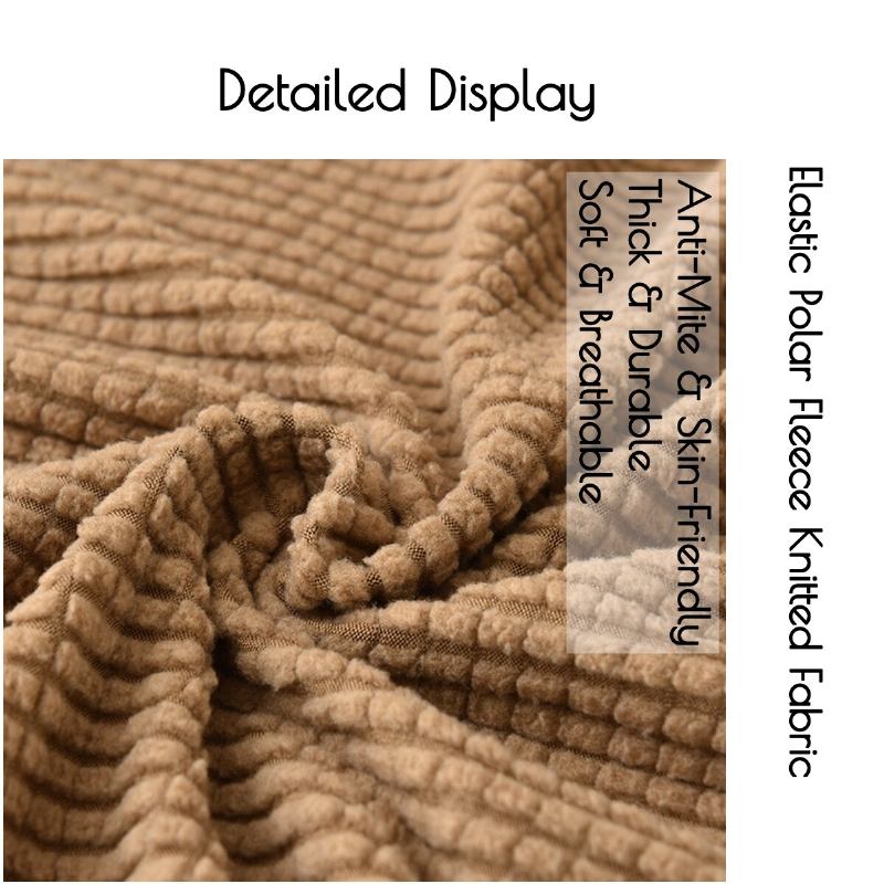 Winter Thicken Spandex Polar Fleece Super Elastic Stretch Κάλυμμα Καναπέ Slipcover Καναπές Σαλόνι