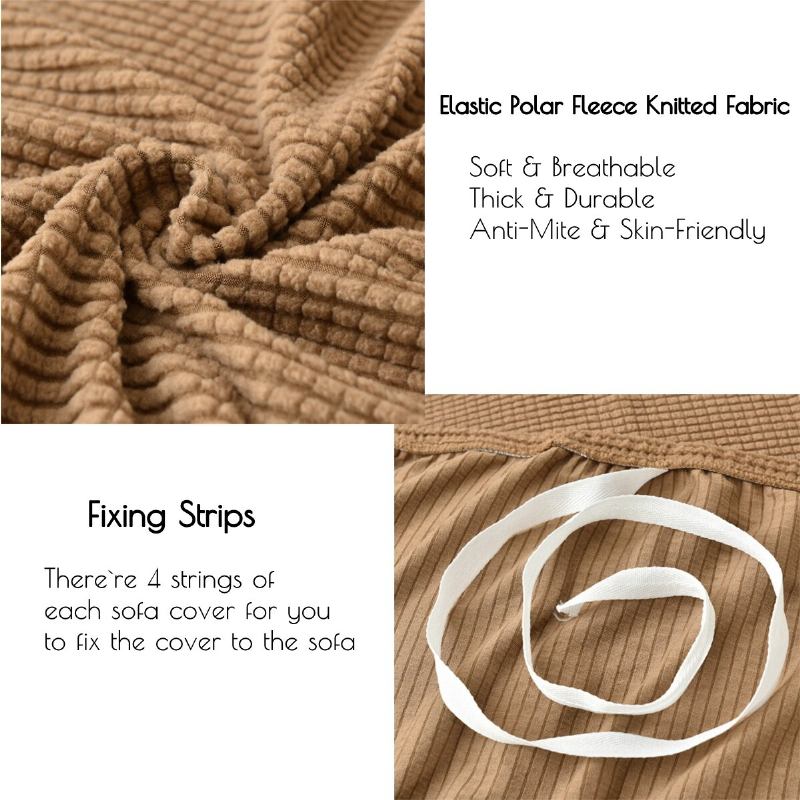 Winter Thicken Spandex Polar Fleece Super Elastic Stretch Κάλυμμα Καναπέ Slipcover Καναπές Σαλόνι