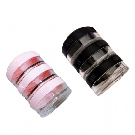 Layers Sealed Medicine Powder Box Home Travel Essential Pill Organizer Διαφανές Δοχείο