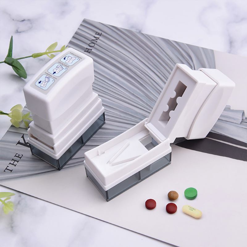 Premium Pill Cutter - Splitter With Stainless Steel Blades Tablet Για Μικρά Χάπια Ή Μεγάλα