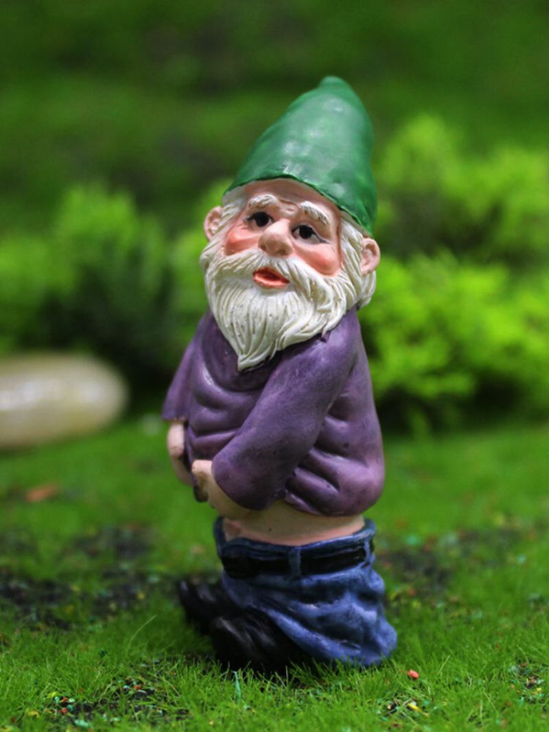 Dwarfs Funny Miniatures Fairy Garden Beeing Drunk Gnome Ξωτικά Στολίδια Χειροτεχνίας Εξωτερικής Ρητίνης Bonsai Διακόσμηση Κήπου