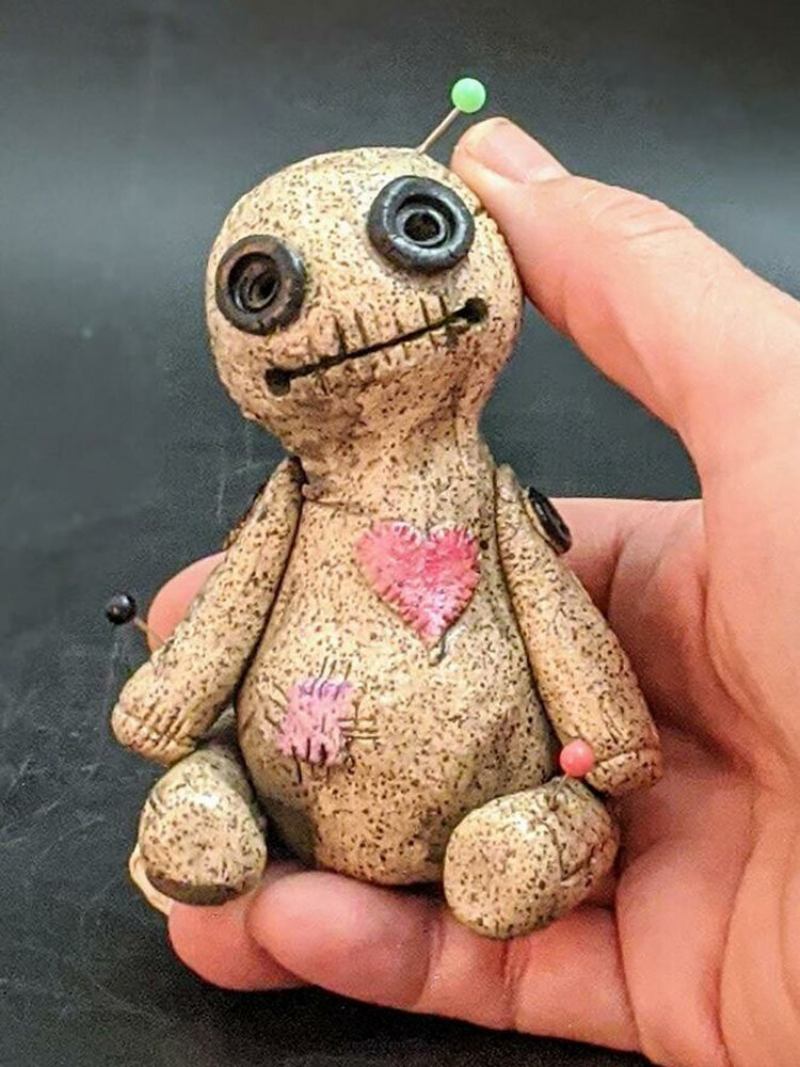 Κουκλα Voodoo Καυστήρας Θυμιάματος Επιτραπέζιος Ρητίνης Χειροποίητο Carft Διακοσμητικά Στηρίγματα Θυμιατήρι Διακόσμησης Κήπου Σπιτιού