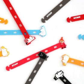 Fancy Soft Silicone Data Line Cable Tidy Cute Moomin Model Ευέλικτο Φορτιστή Usb Τσάντες Φαγητού Organizer Στυλό